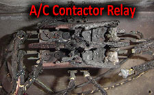 The air conditioning contactor takes the full brunt of the electrical load for the entire air conditioning system