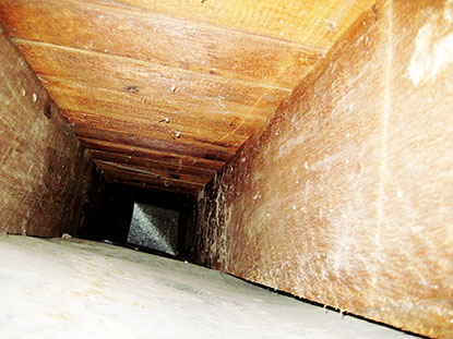 Even clean wall cavity air ducts add to indoor air pollution