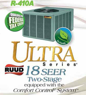 RUUD air conditioners and heaters